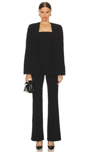 Alice   Olivia Nova Cape Jumpsuit in Black