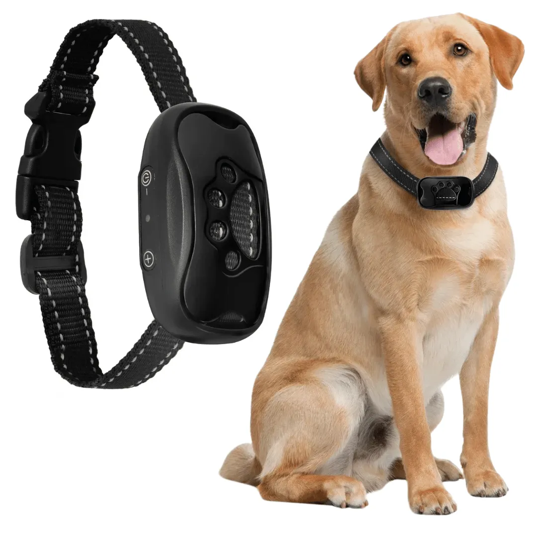 Anti-Bark Collar | No Shock Sound & Vibration Dog Training Device