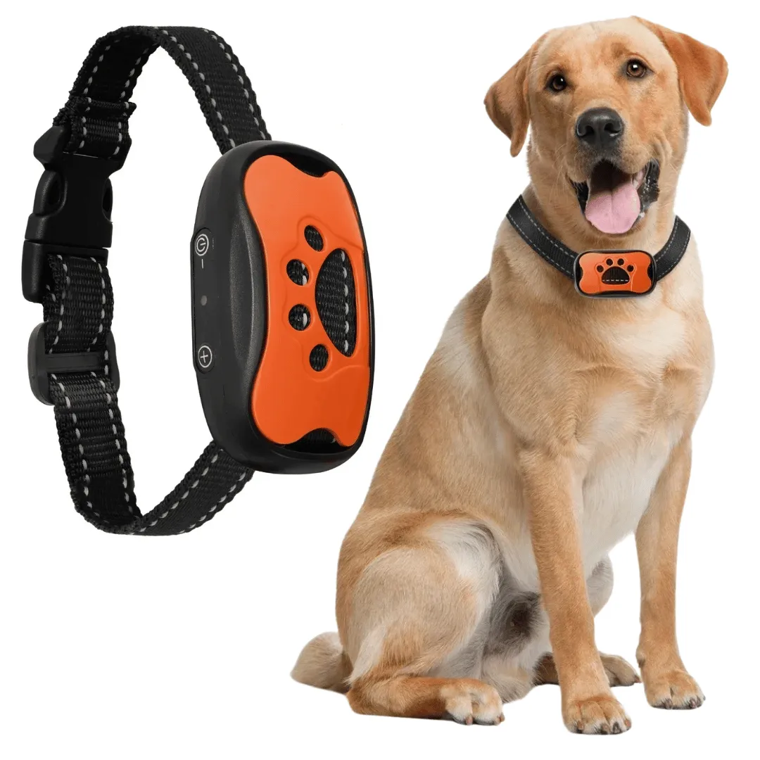 Anti-Bark Collar | No Shock Sound & Vibration Dog Training Device