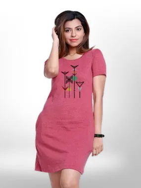Art Define You Printed Long T-shirt For Women's
