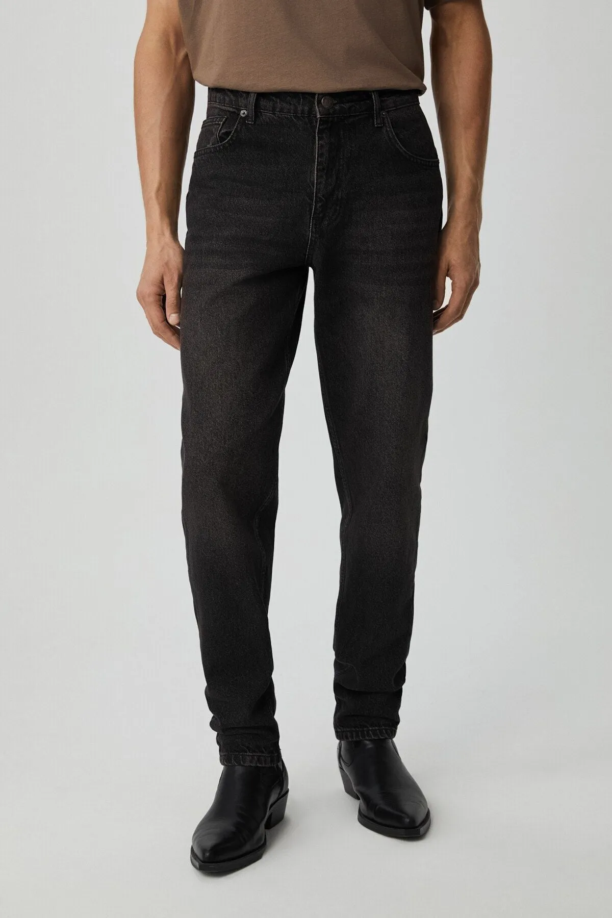 Azurha Men's denim black pants