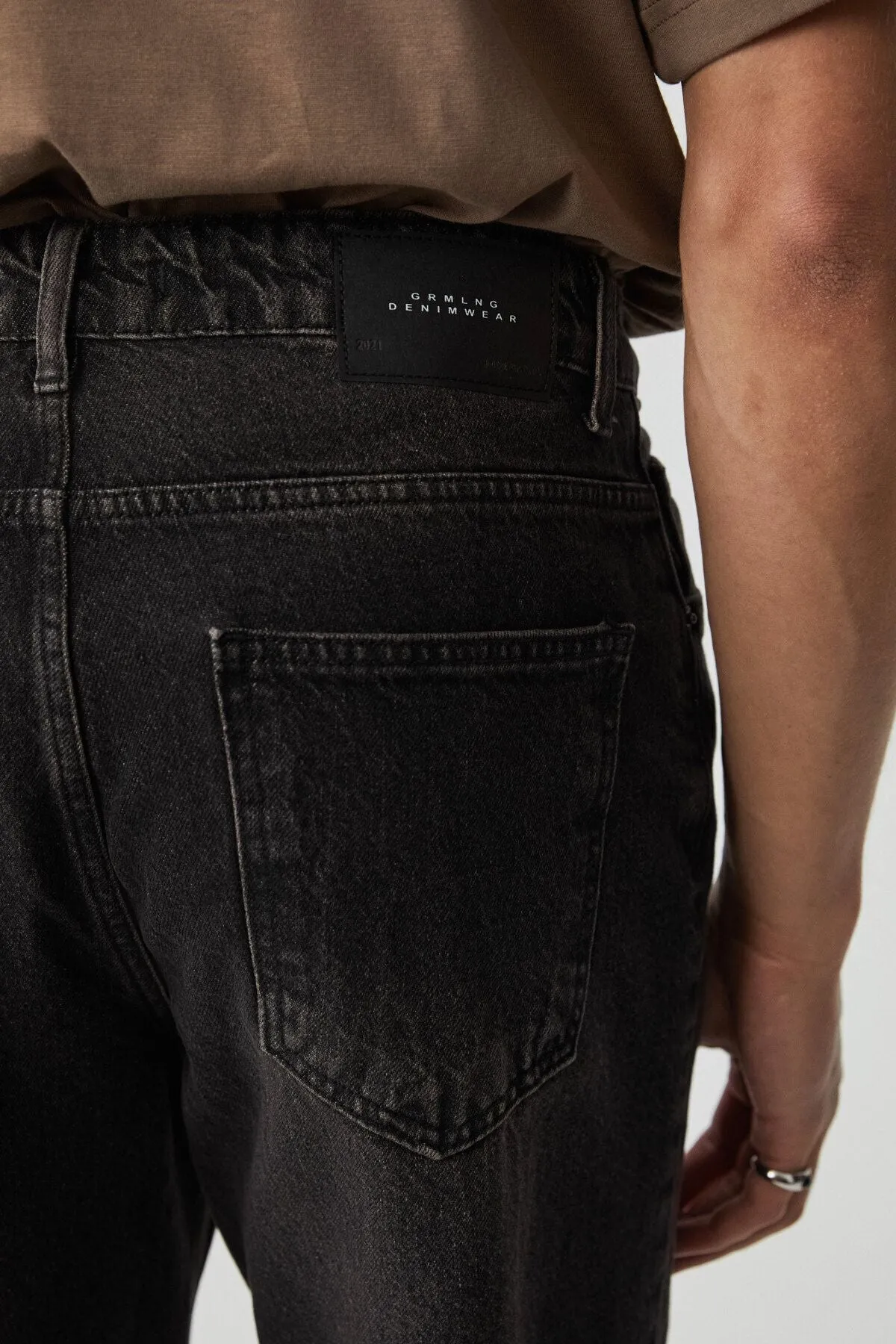 Azurha Men's denim black pants