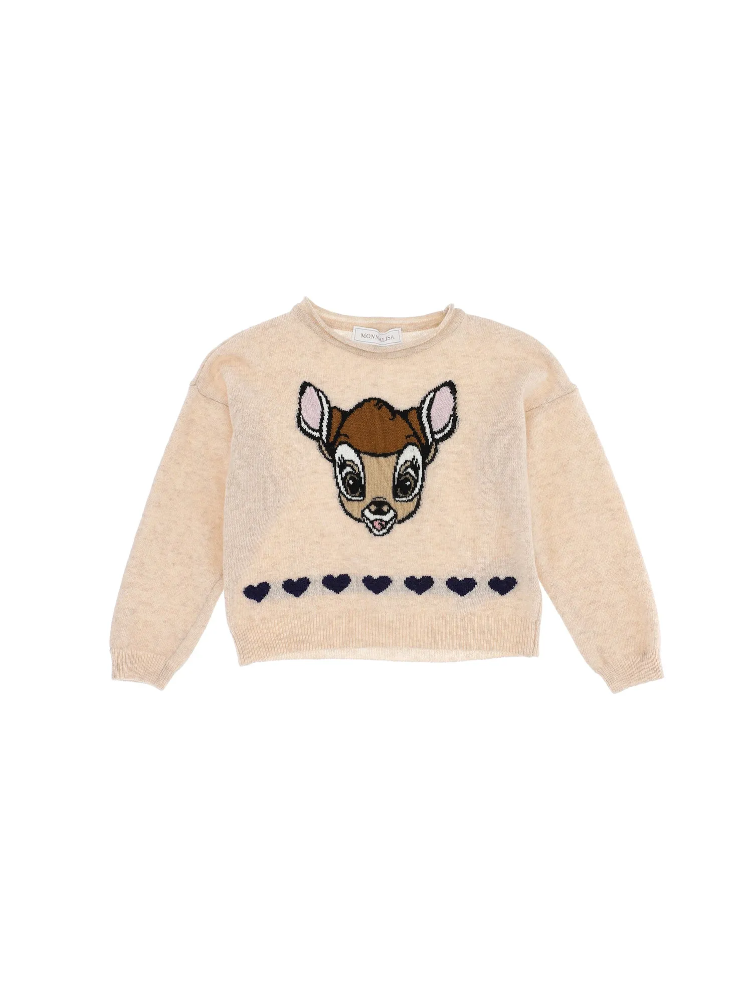 Beige Knitted Bambi Jumper