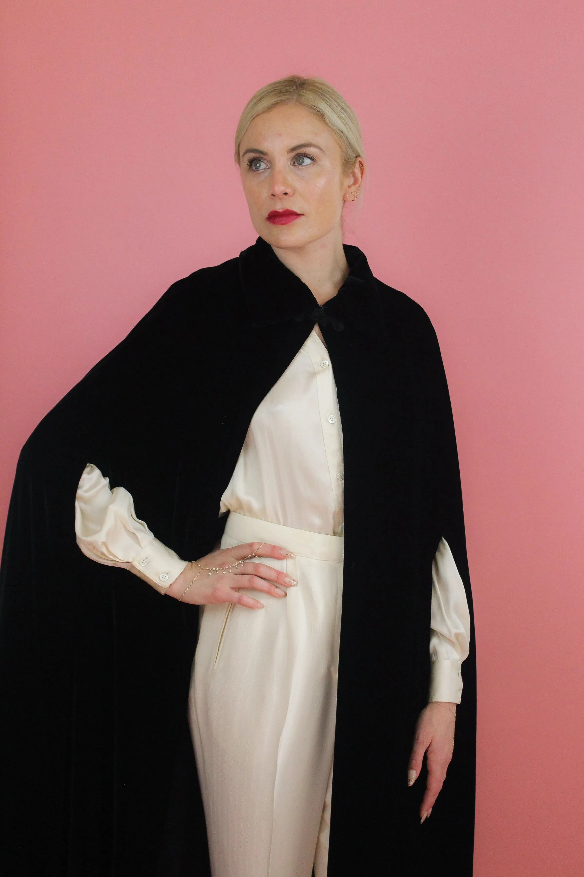 Black Velvet Cape