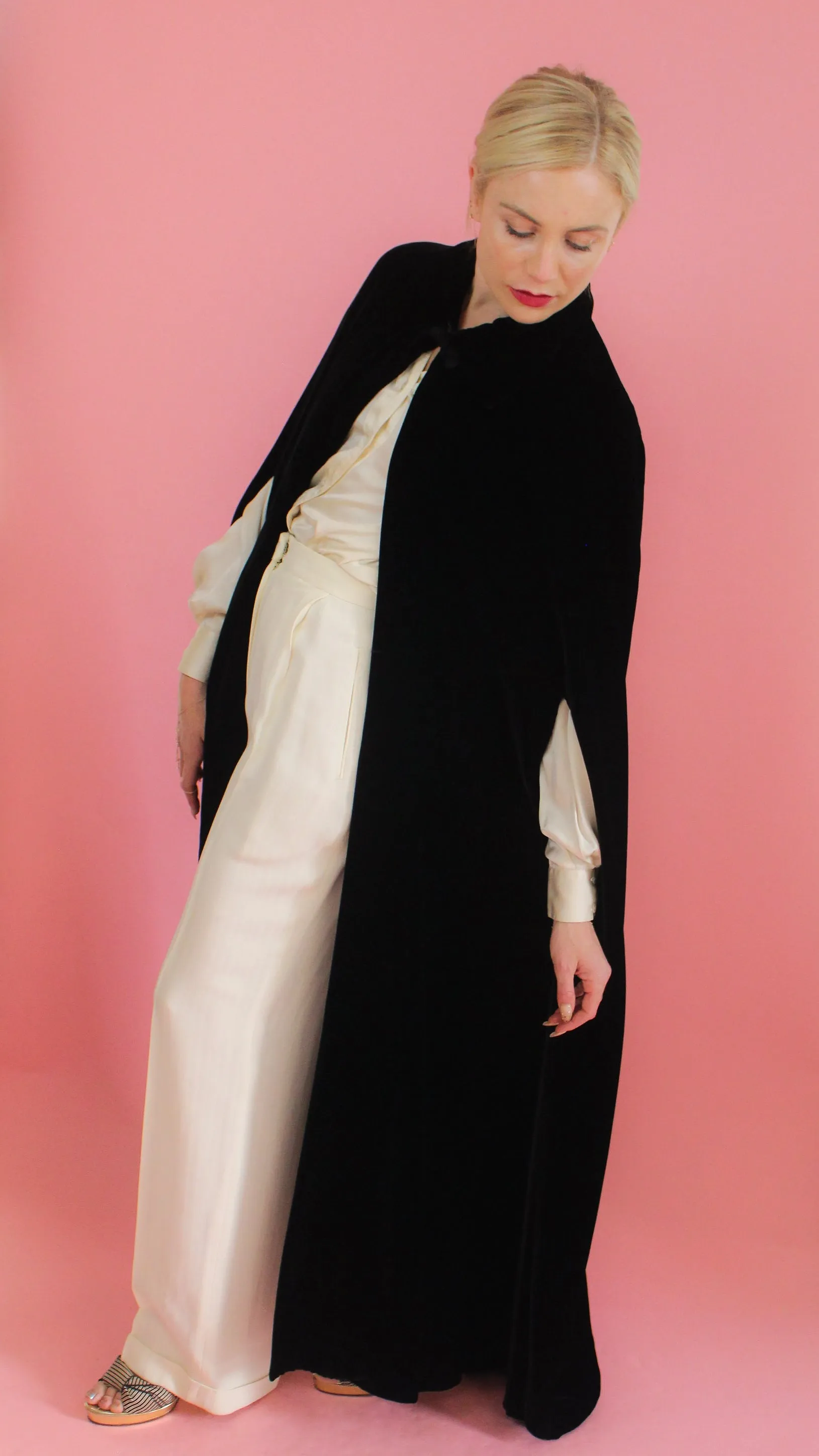 Black Velvet Cape