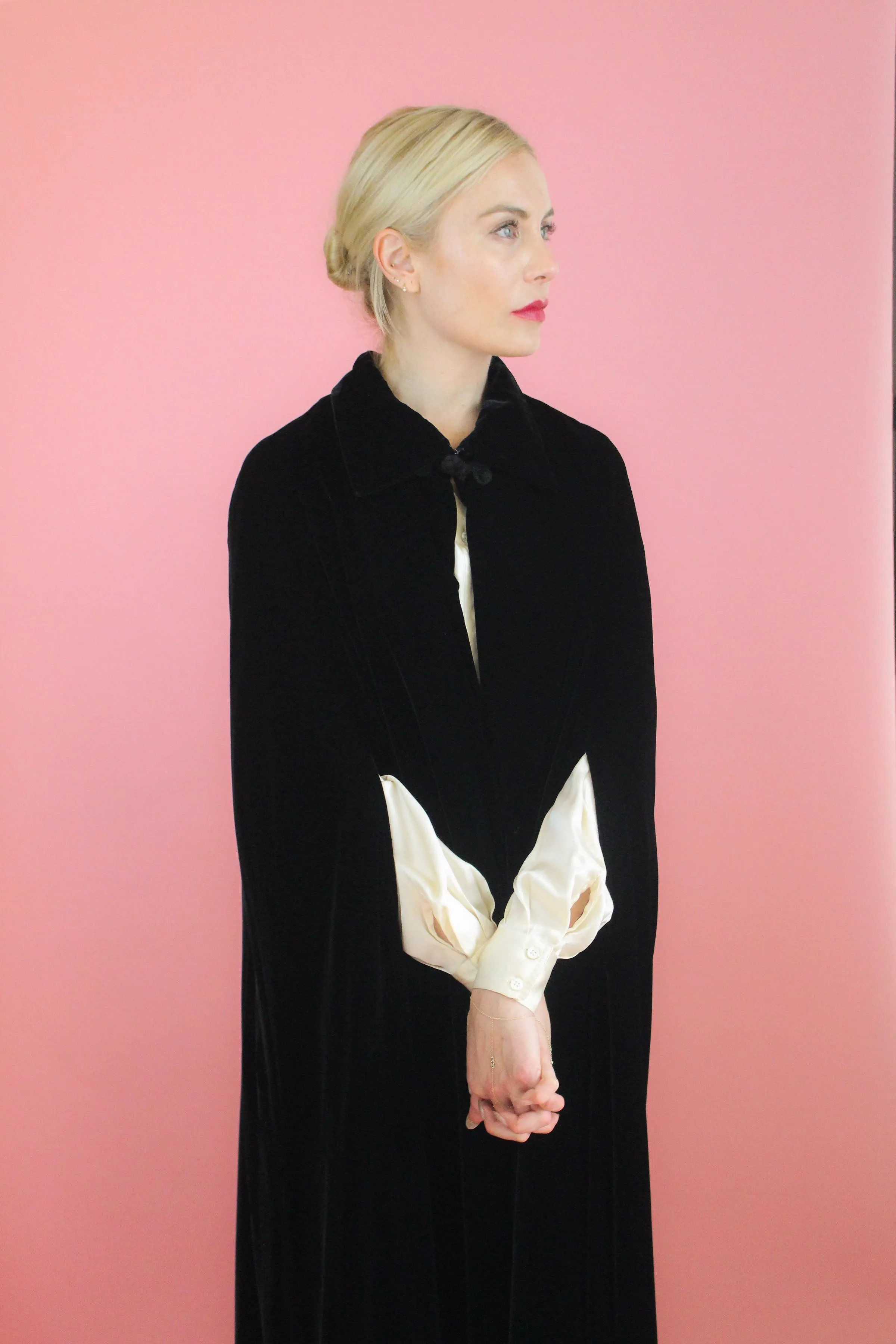 Black Velvet Cape
