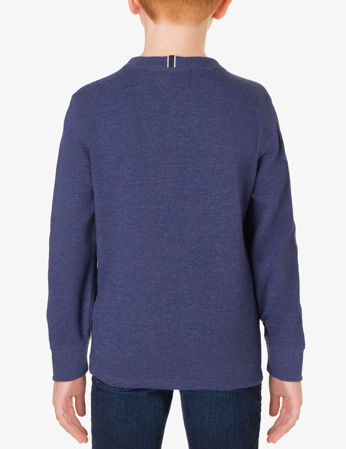 BOYS LONG SLEEVE THERMAL HENLEY