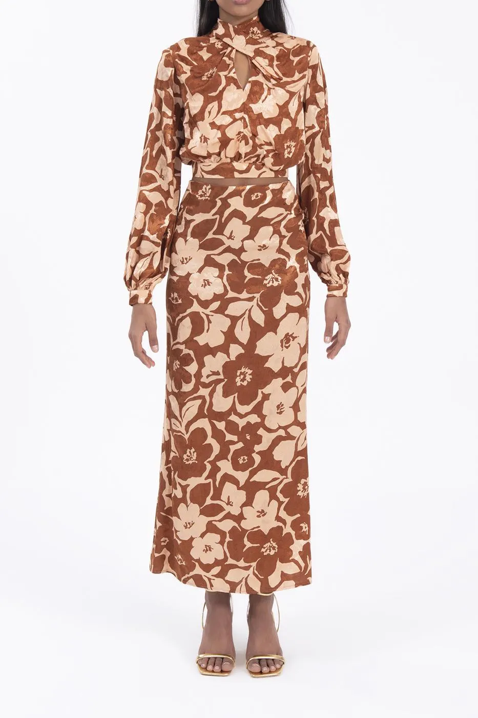 BSL Women Patterned tight midi skirt - Freiburg im Breisgau
