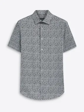 Bugatchi - Short Sleeve Modern Fit Shirt - OOOHCotton Tech - 8 way Stretch - BF9009F40