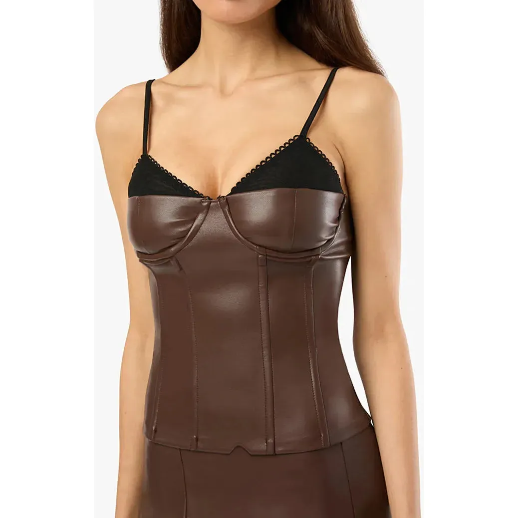 Corset Vegan Leather Top