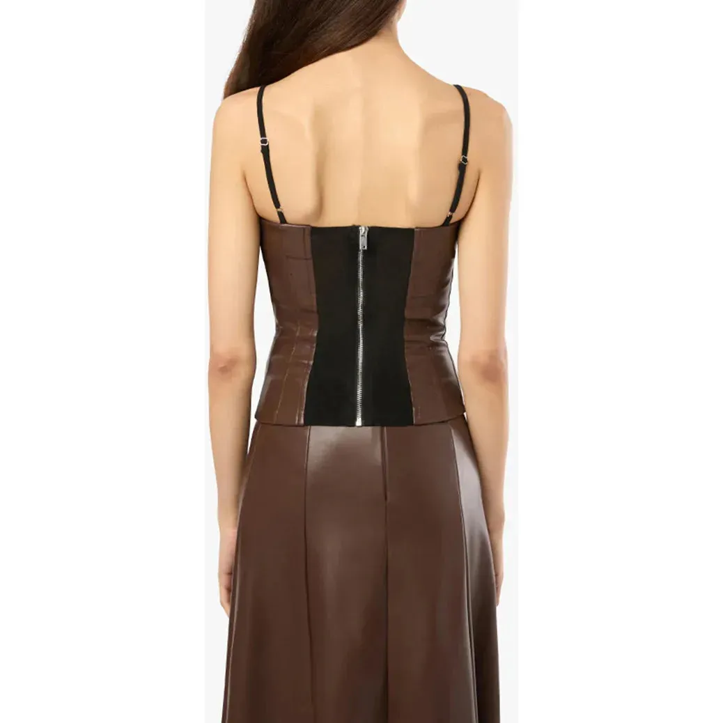 Corset Vegan Leather Top