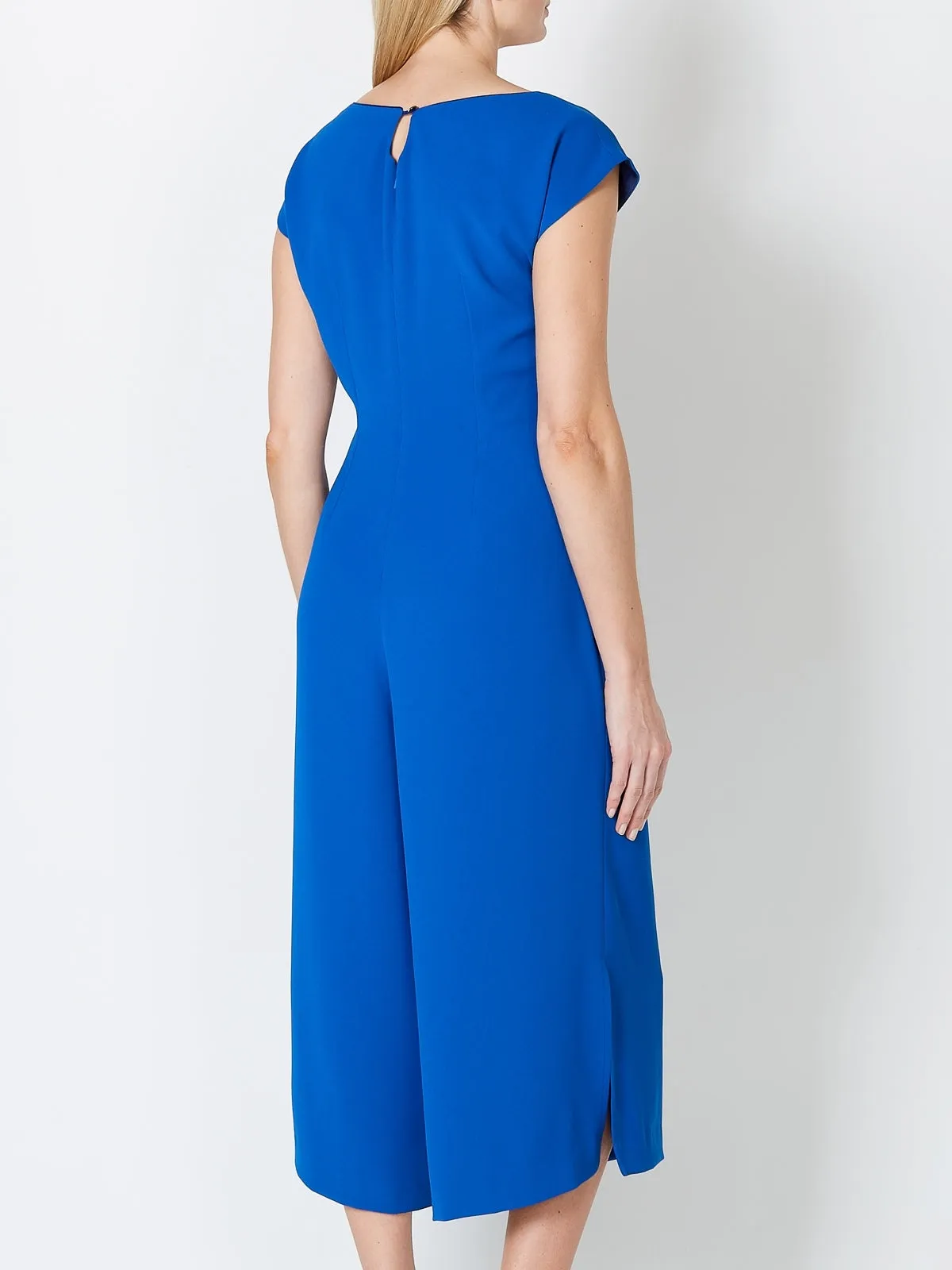 Culottes Jumpsuit Cobalt Milano Crepe