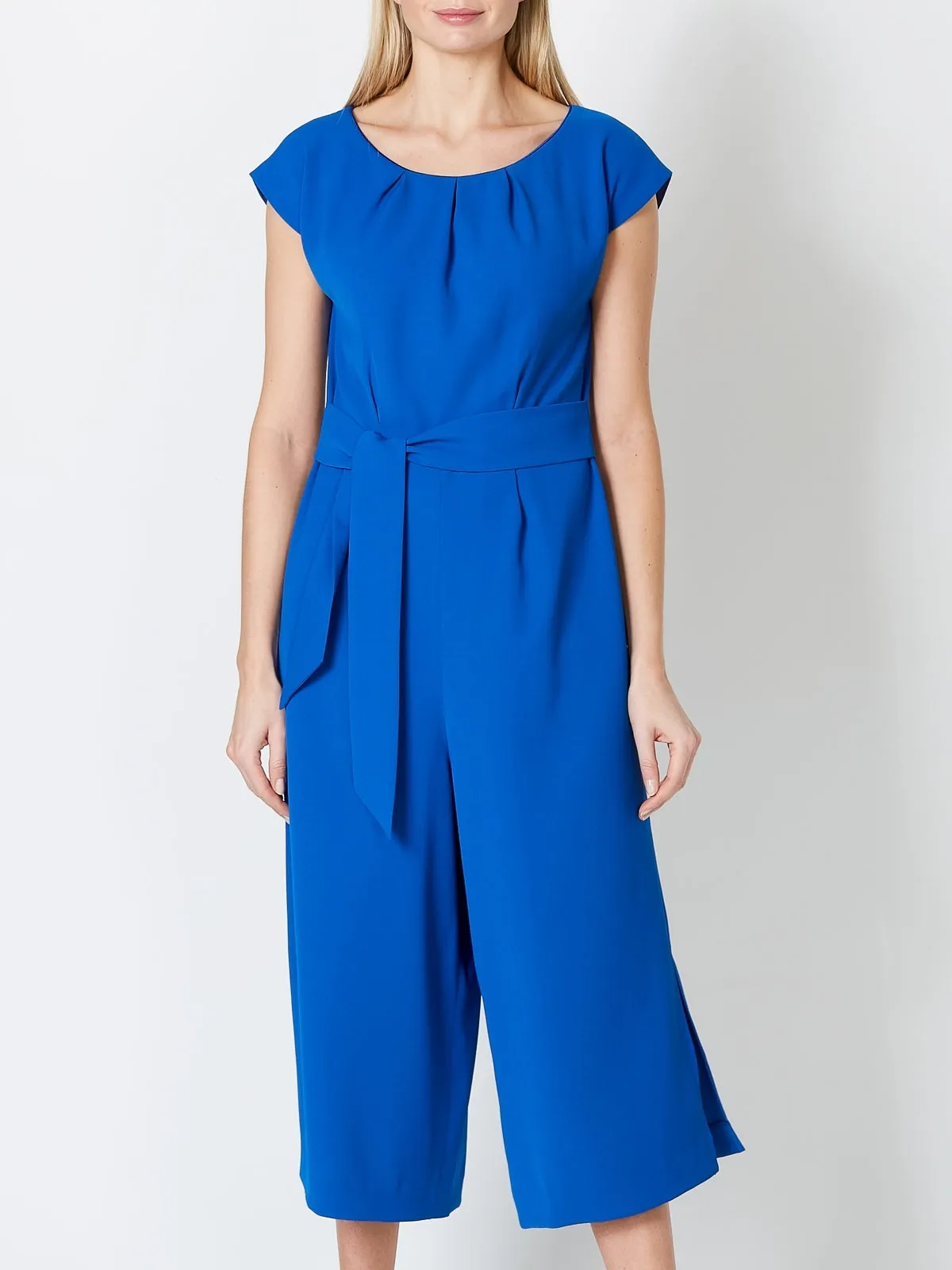 Culottes Jumpsuit Cobalt Milano Crepe