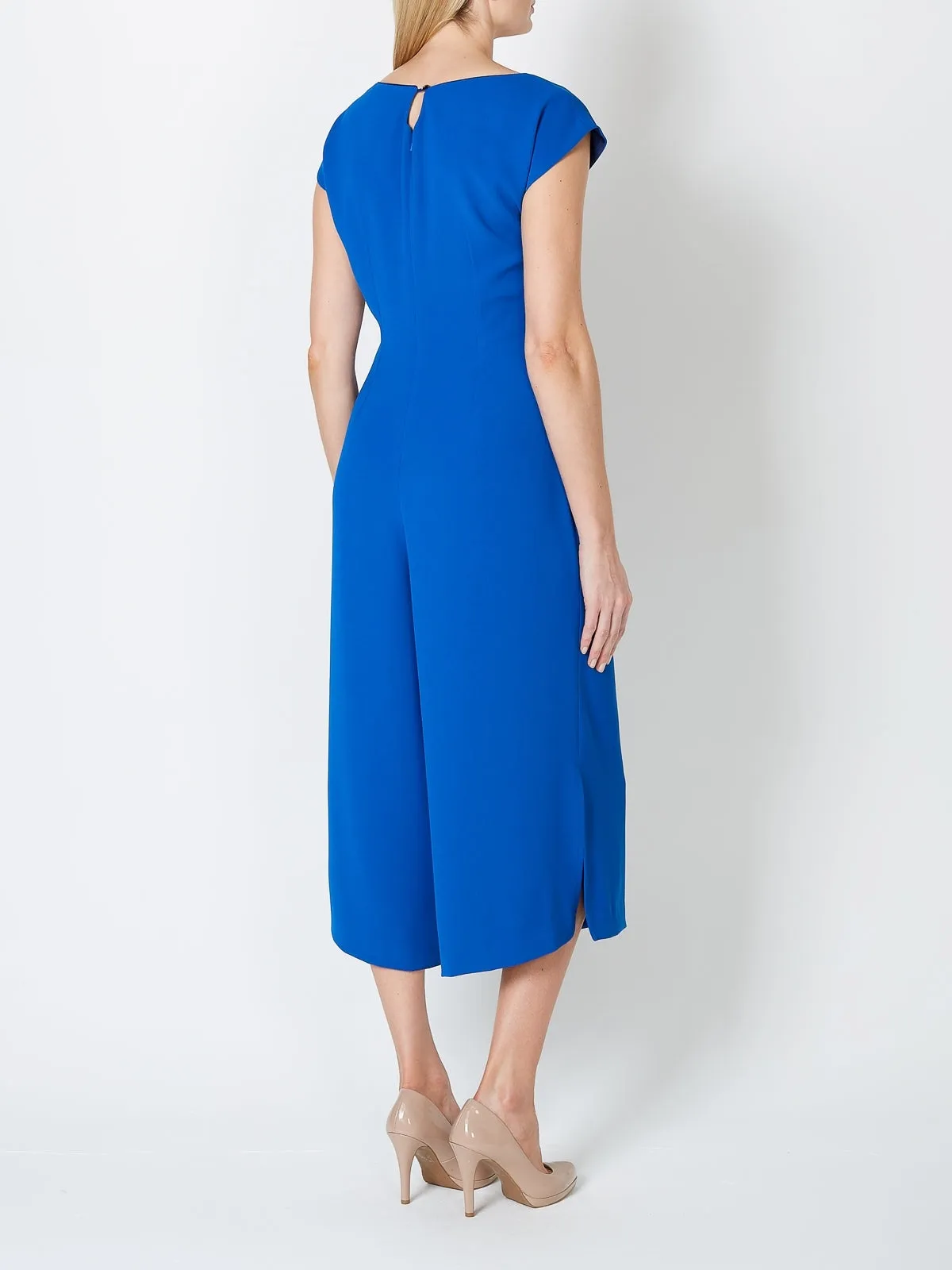 Culottes Jumpsuit Cobalt Milano Crepe
