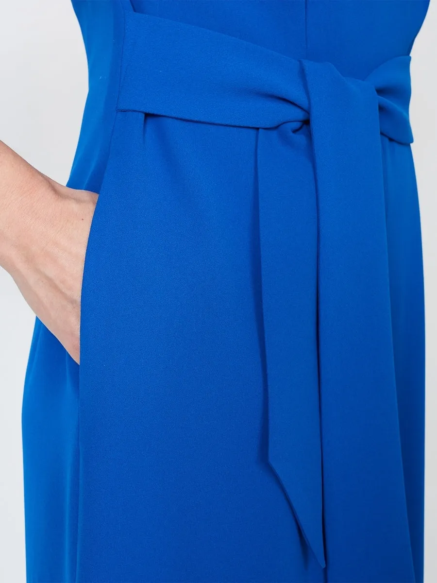 Culottes Jumpsuit Cobalt Milano Crepe