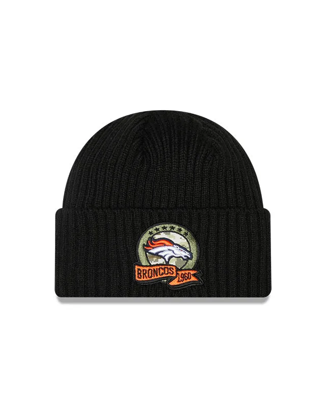 Denver Broncos New Era Salute To Service 2022 Sport Cuffed Knit Hat