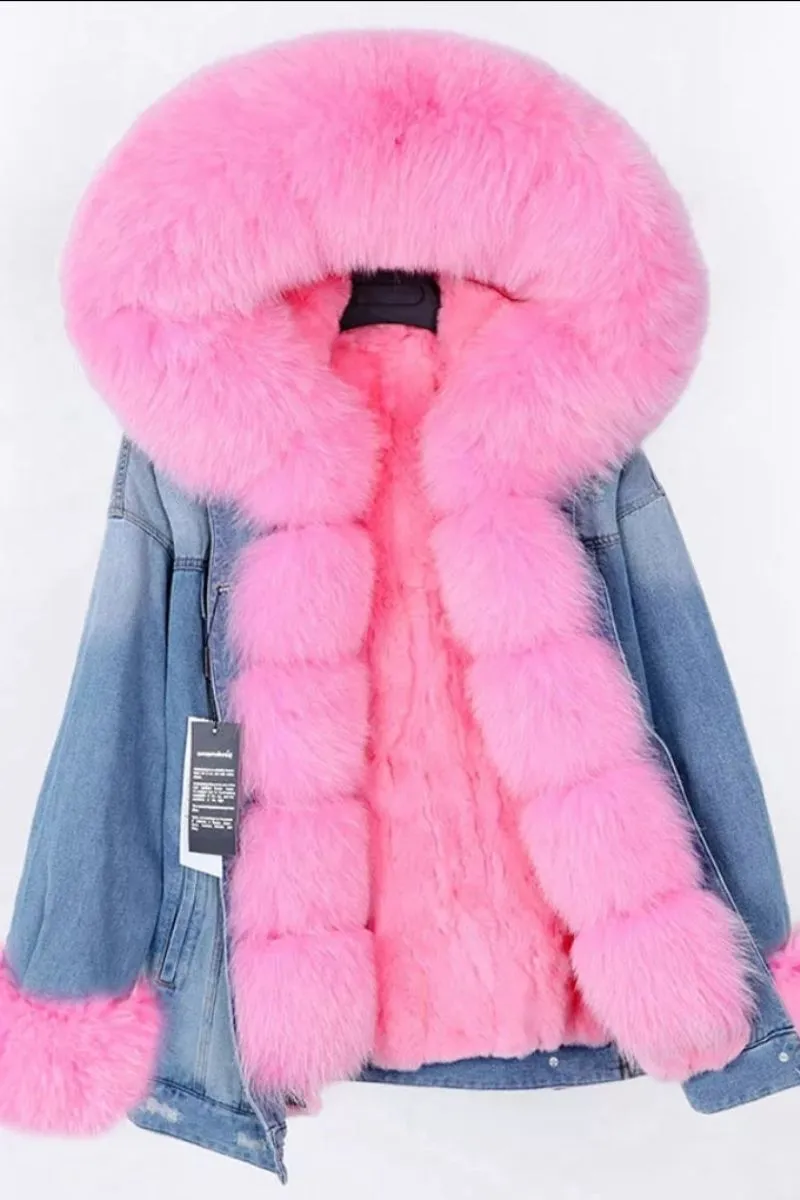 DINA | Fox Fur collar Coat