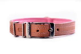 Dog Collar - Tuscan Rogue Tan|Pink