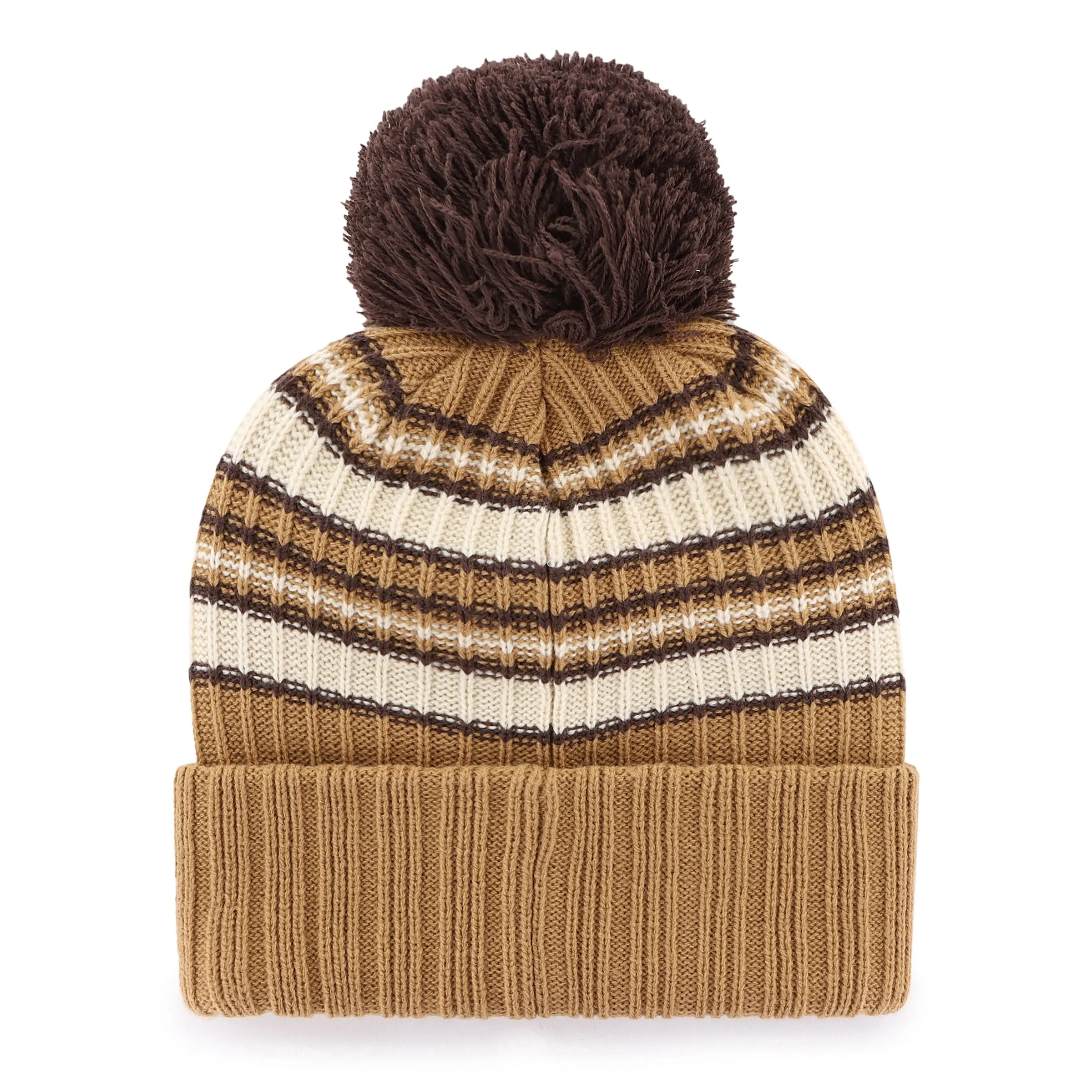 Edmonton Oilers Women's '47 Brown Espresso Cuffed Knit Toque w/Pom