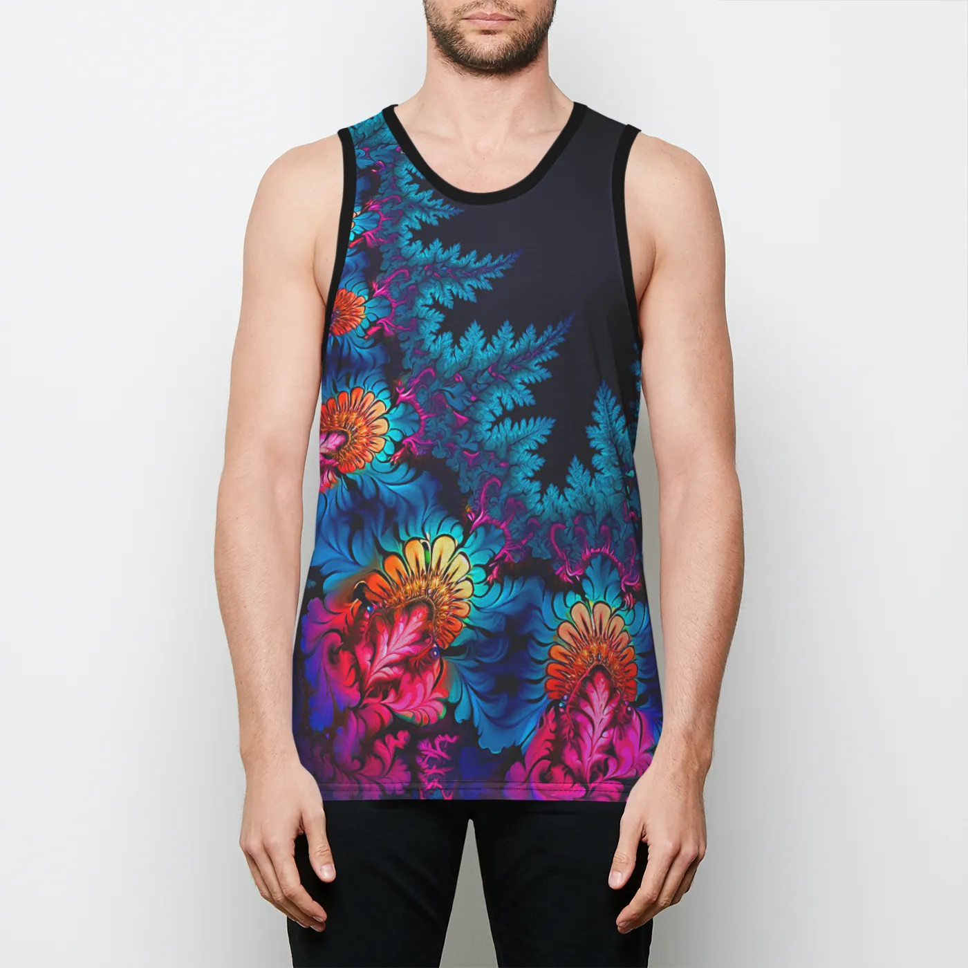 ElectrOrganic Mens Binded Tank Top