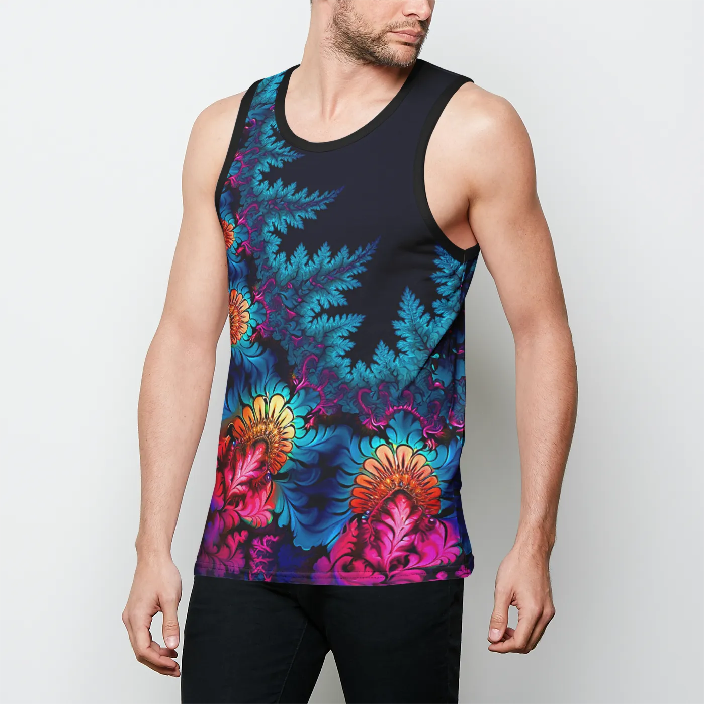 ElectrOrganic Mens Binded Tank Top