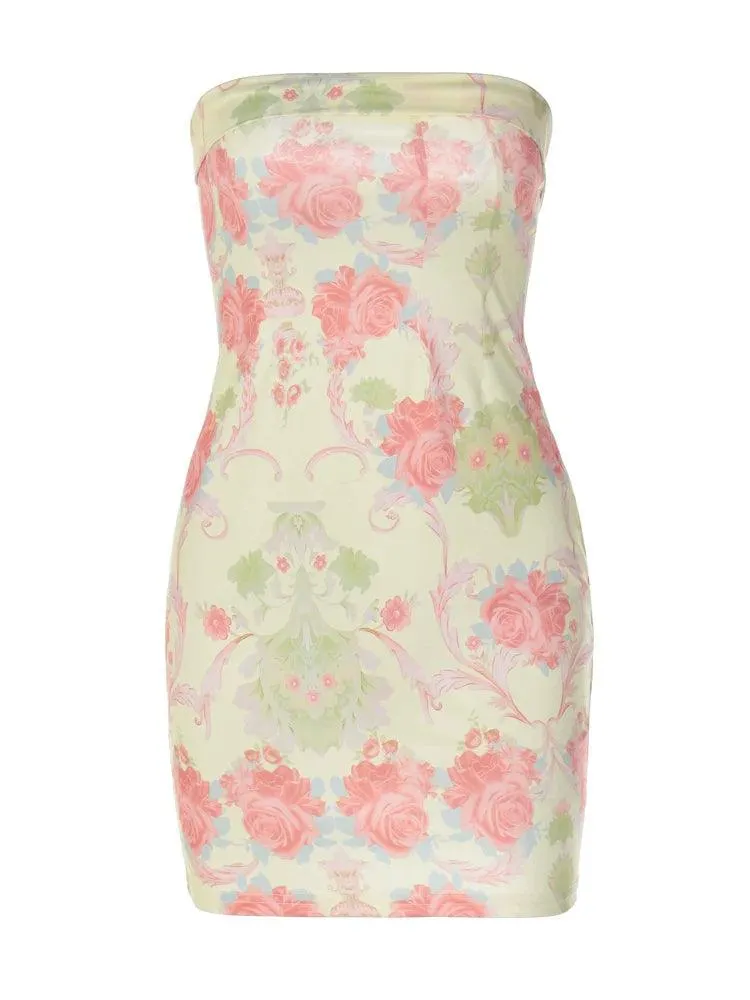 Elegant Floral Off-Neck Dress: Women's Fashionwear - Modern & Versatile