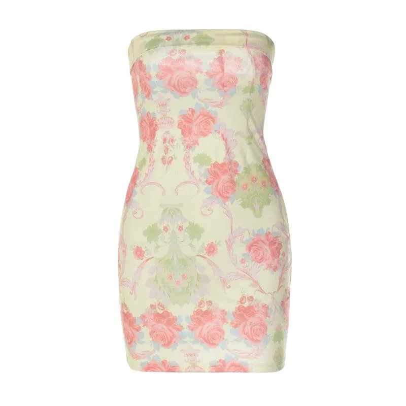 Elegant Floral Off-Neck Dress: Women's Fashionwear - Modern & Versatile