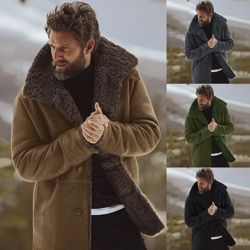 Fleece Winter Coat Jacket Men 2020 Brand New Mens Plus Velvet Hommes