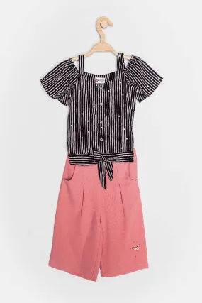 Girls Regular Culotte Top Set 11206