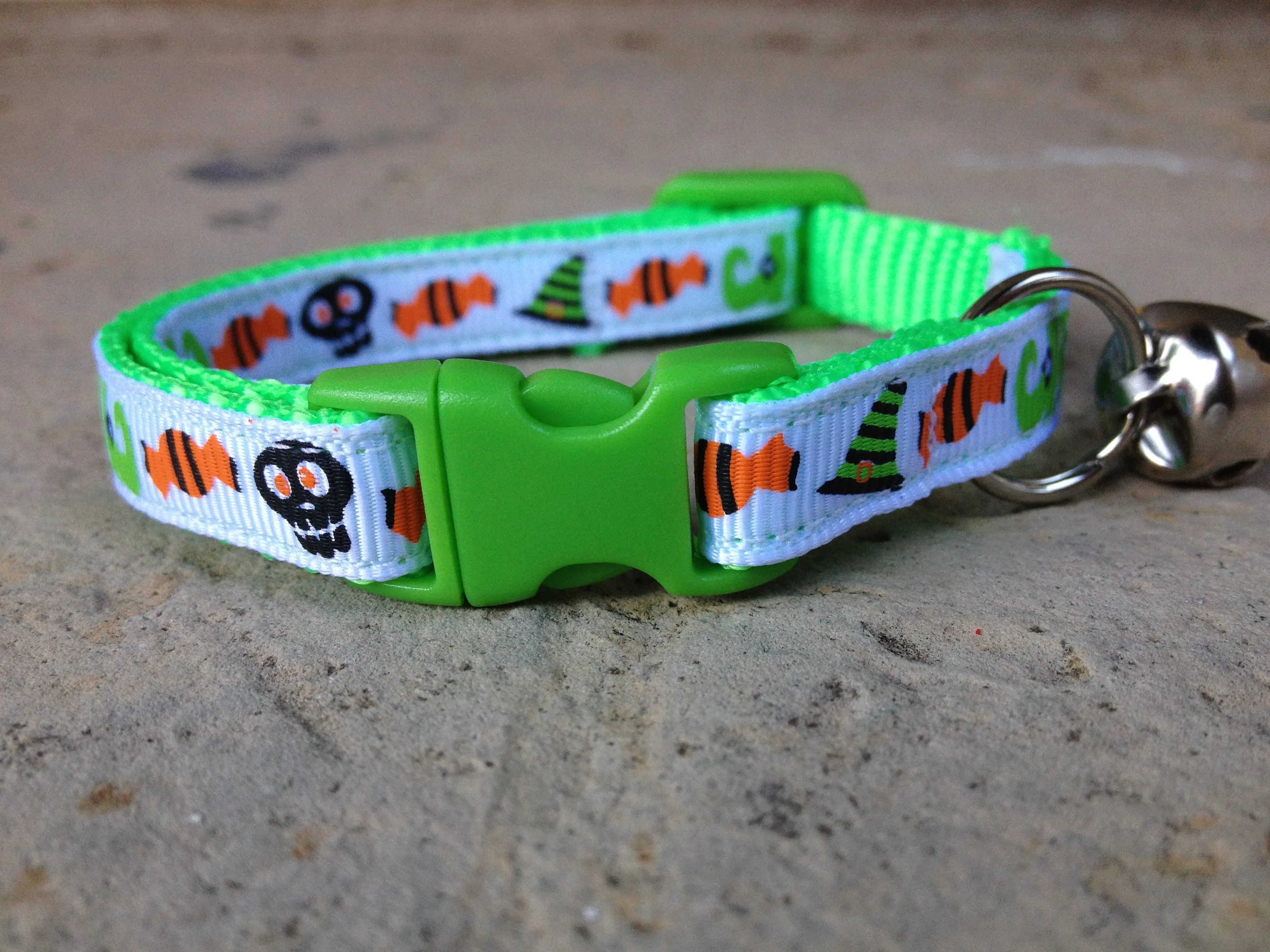 Halloween Cat Collar - Spooky Icons
