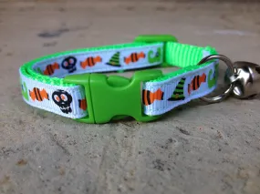 Halloween Cat Collar - Spooky Icons