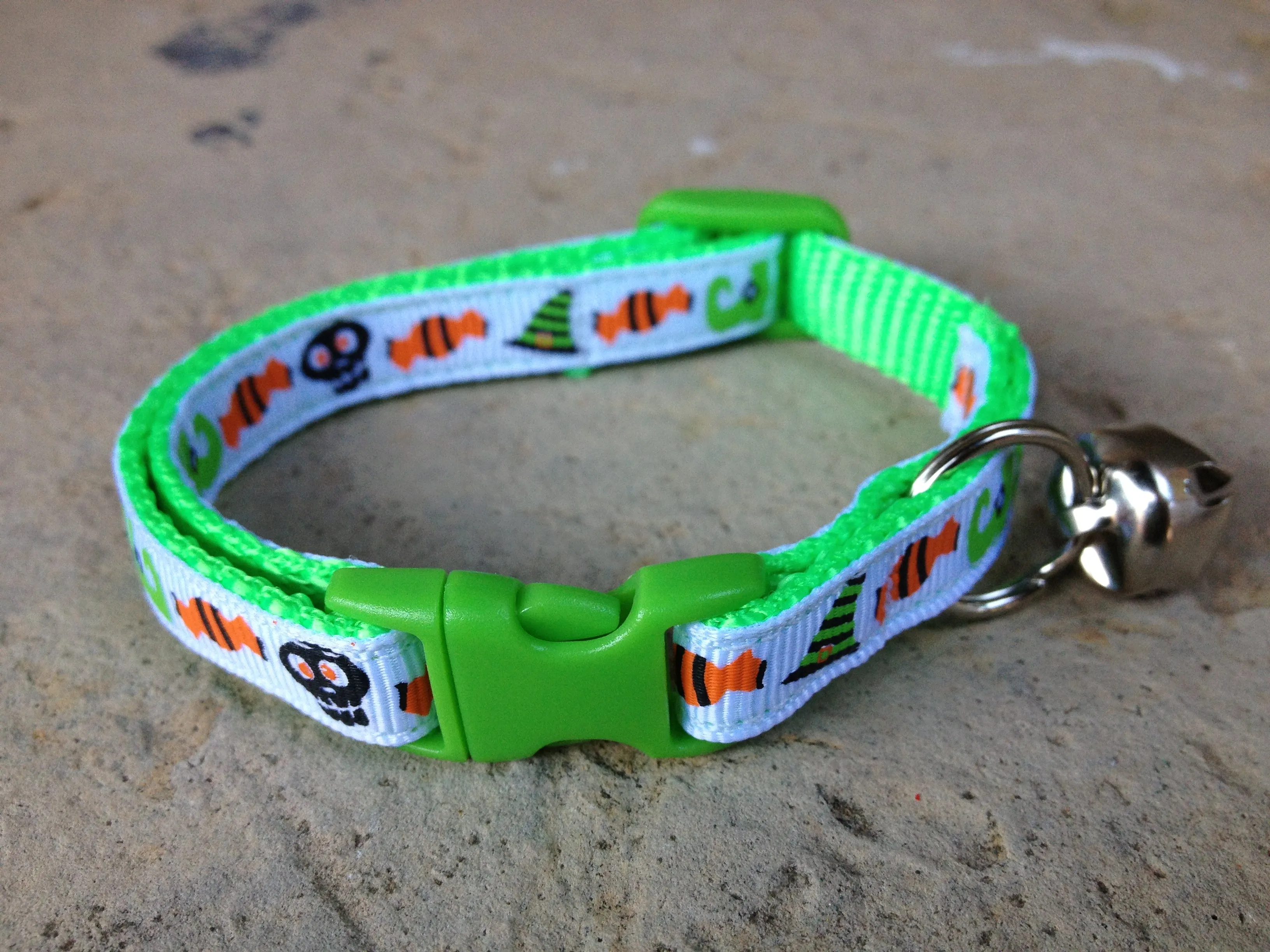 Halloween Cat Collar - Spooky Icons