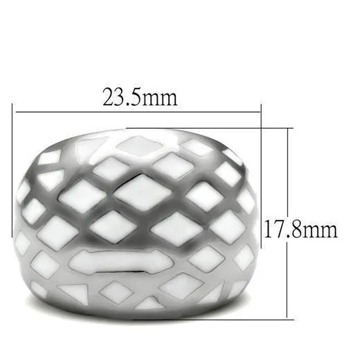 High polished (no plating) Stainless Steel Ring with No Stone for Women Style TK216