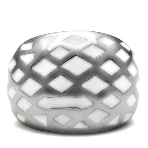 High polished (no plating) Stainless Steel Ring with No Stone for Women Style TK216