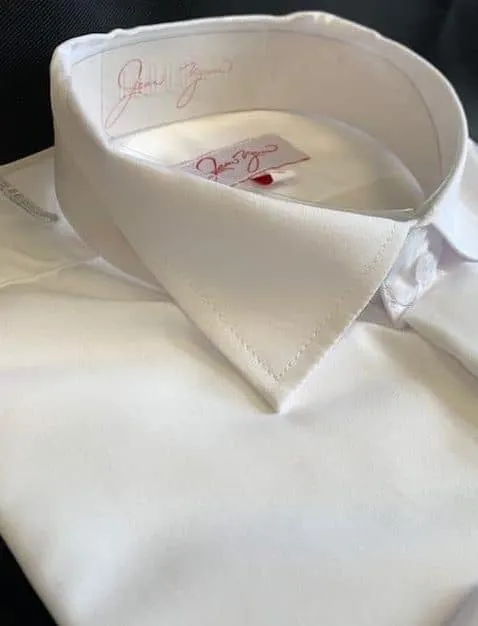 Jean Yves Victorian Collar Shirt in White