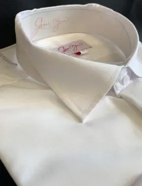 Jean Yves Victorian Collar Shirt in White