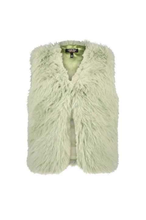 Like Flo Long Hair Fur Bodywarmer