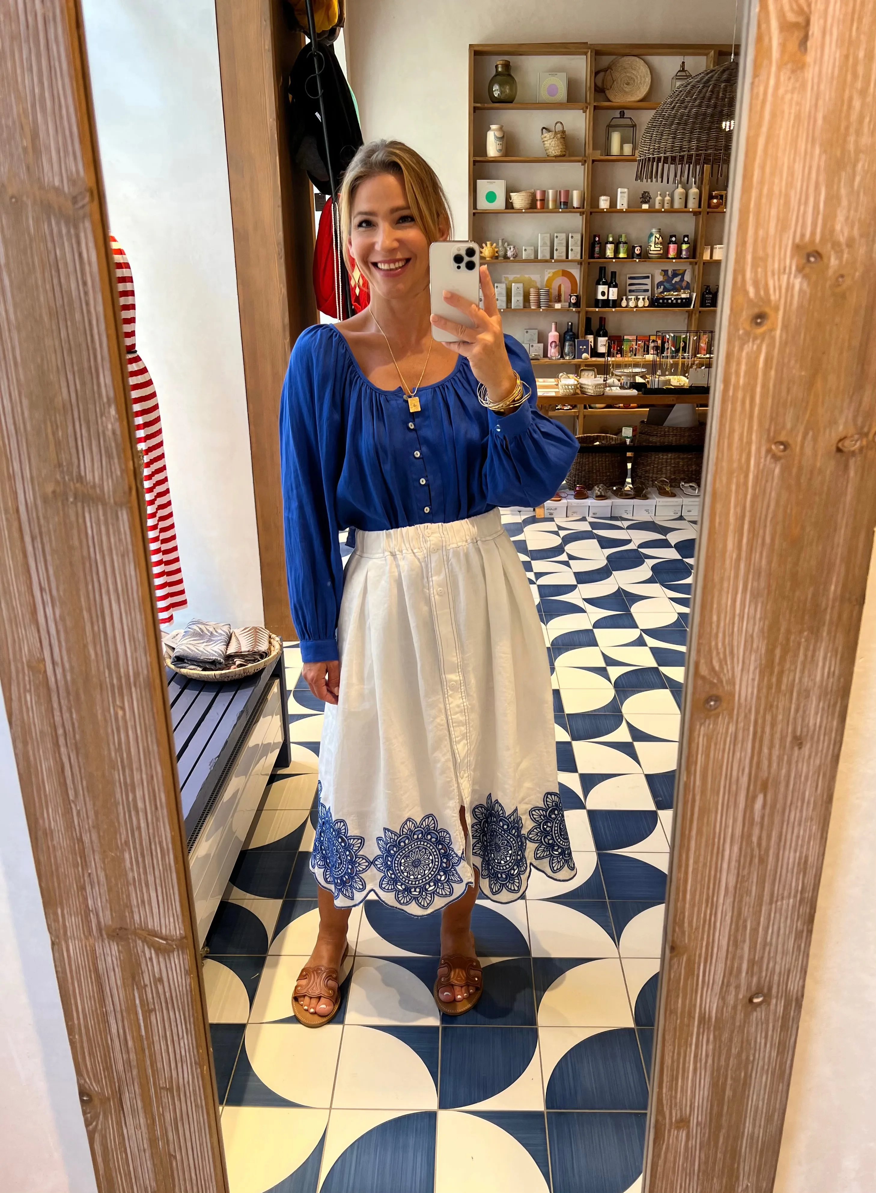 LINEN BLOUSE "MINIMAL"