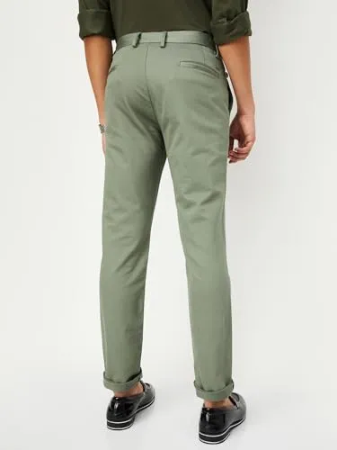 Max Men's Slim Casual Pants (SCCSCFE23911KNKHAKI_Khaki