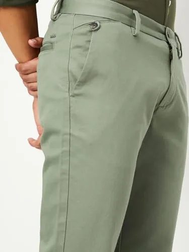 Max Men's Slim Casual Pants (SCCSCFE23911KNKHAKI_Khaki