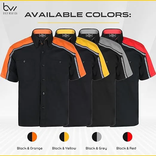 Mechanic Work Shirt Black-Red WSM-BKRD
