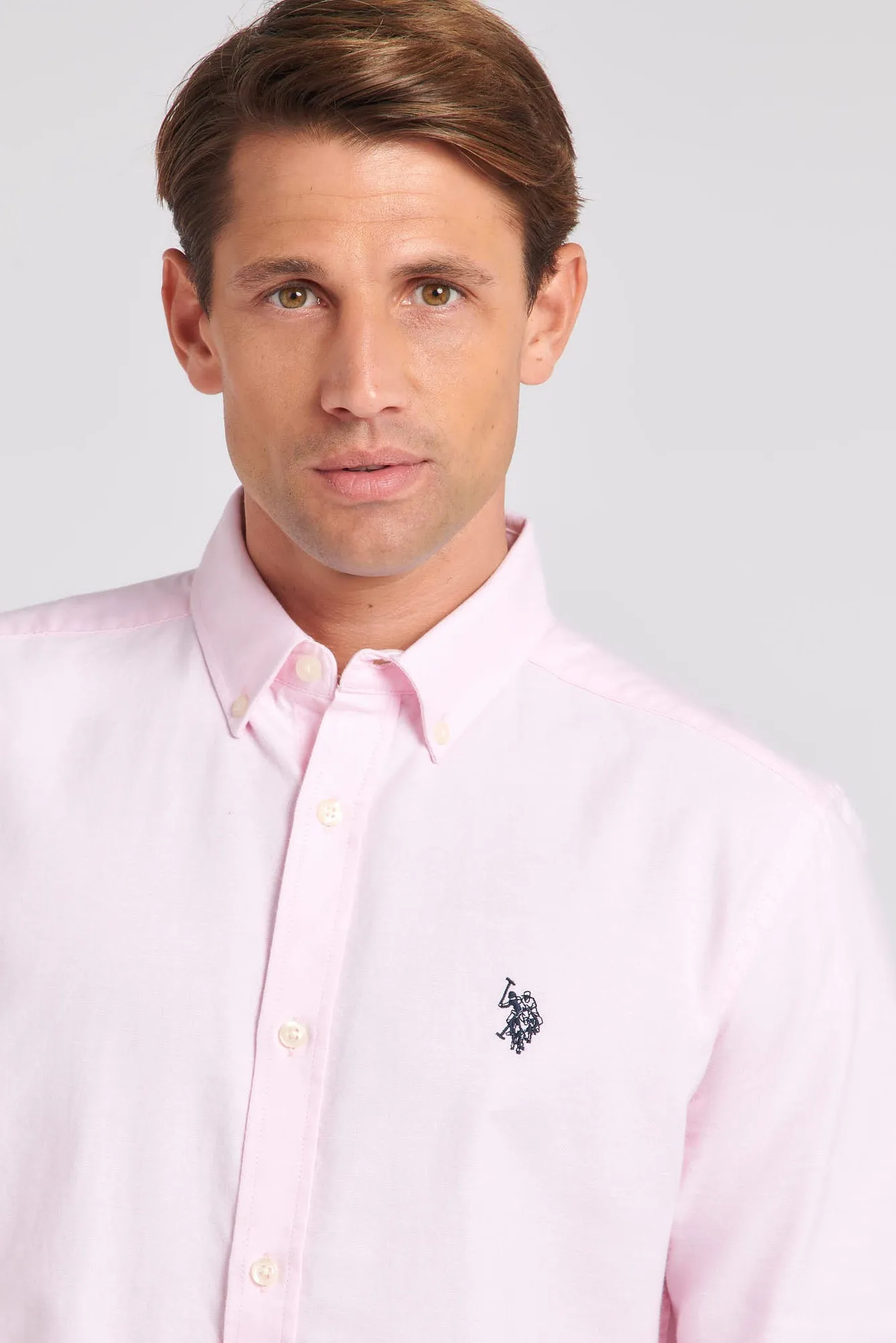 Mens Oxford Shirt in Orchid Pink