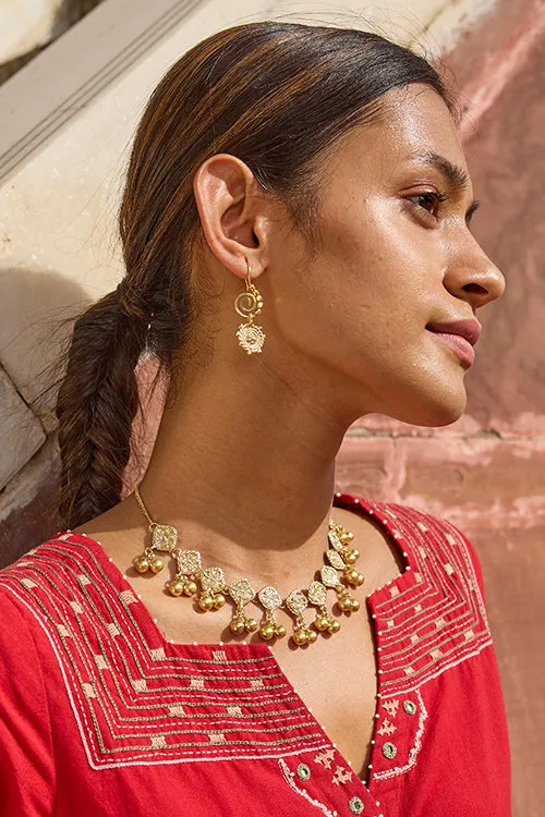 Miharu Square Dokra Sequence Versatile Choker