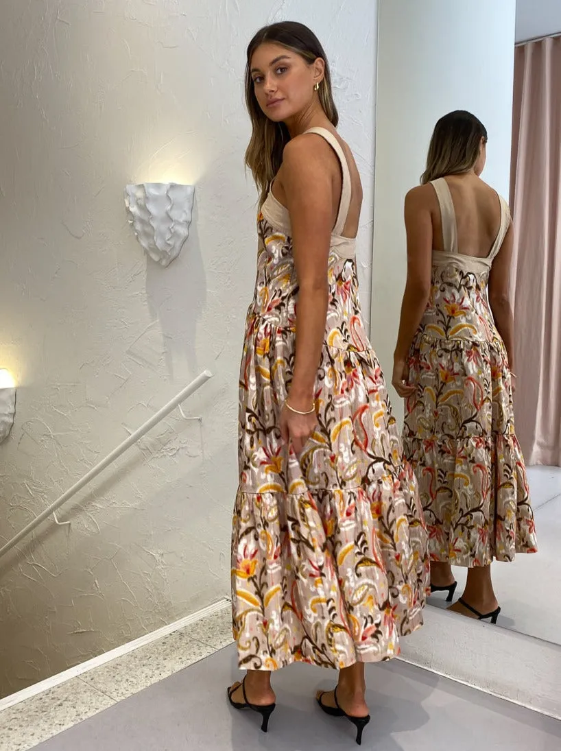 Mon Renn Kindred Midi Dress in Kindred