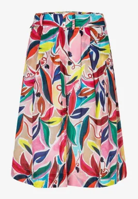 More & More / Damen-Rock / Printed CO-Voile Midi Skirt
