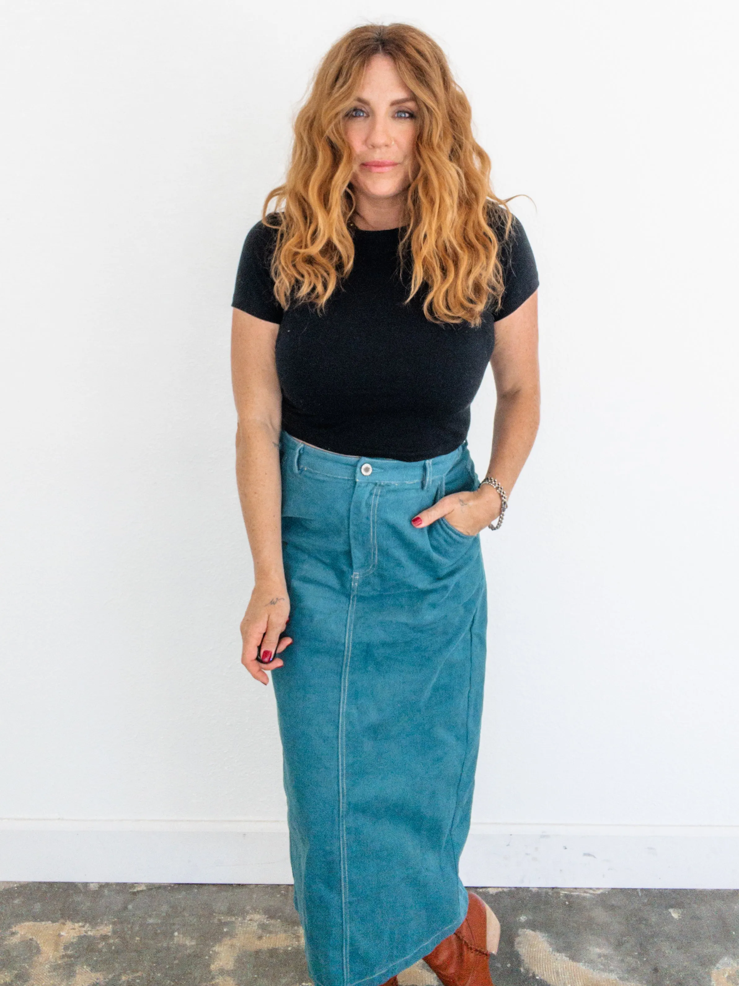 Ocean Drift Corduroy Skirt