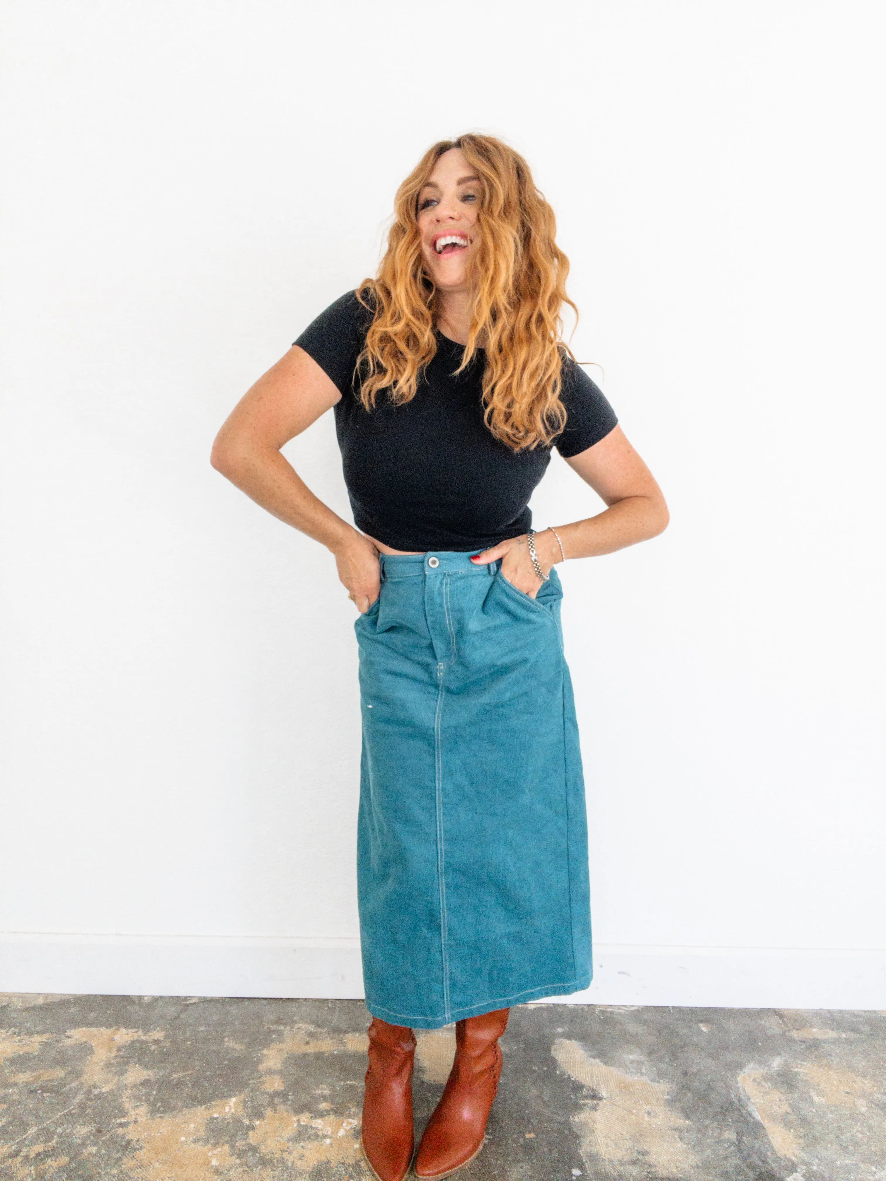 Ocean Drift Corduroy Skirt