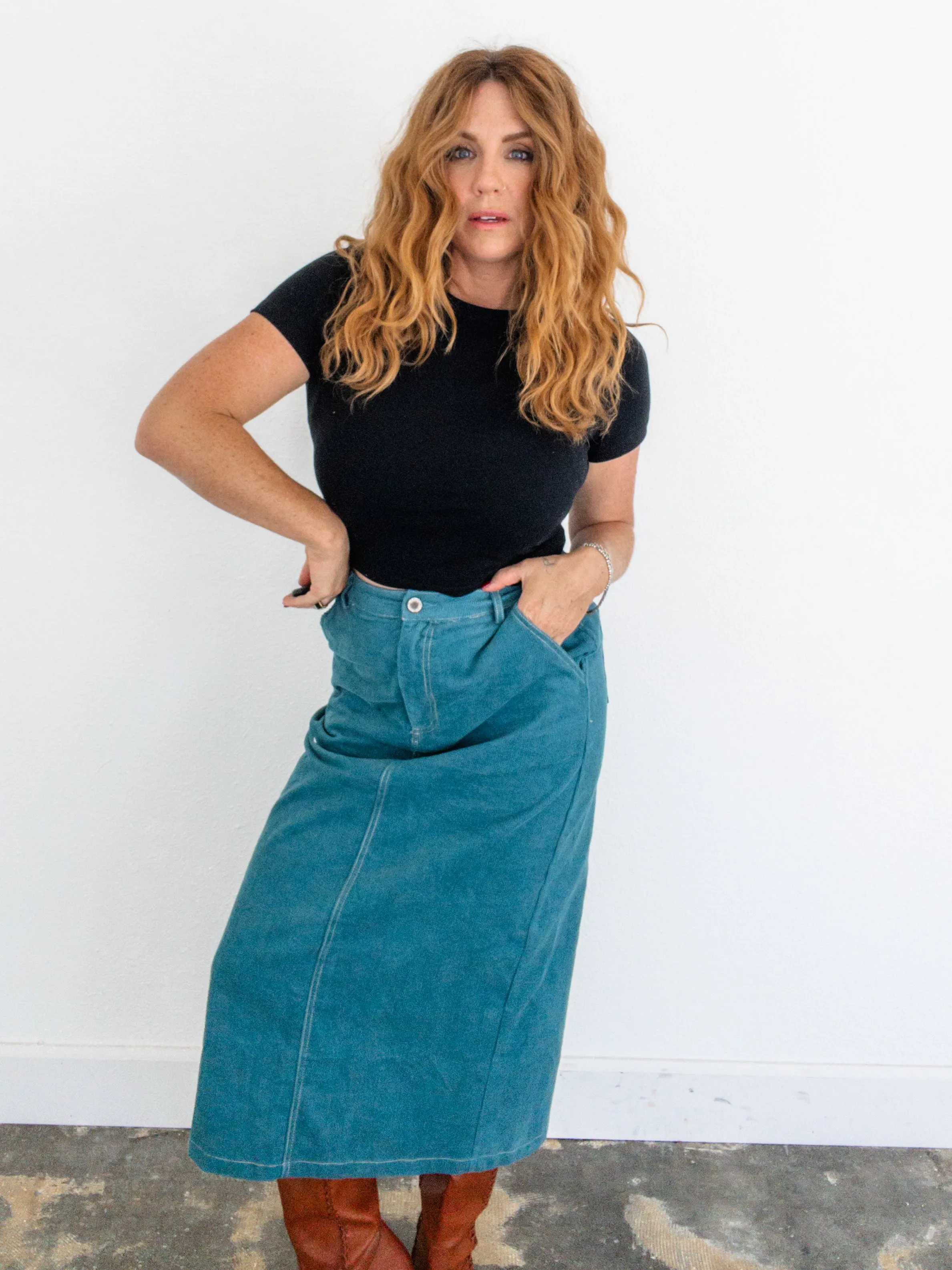 Ocean Drift Corduroy Skirt