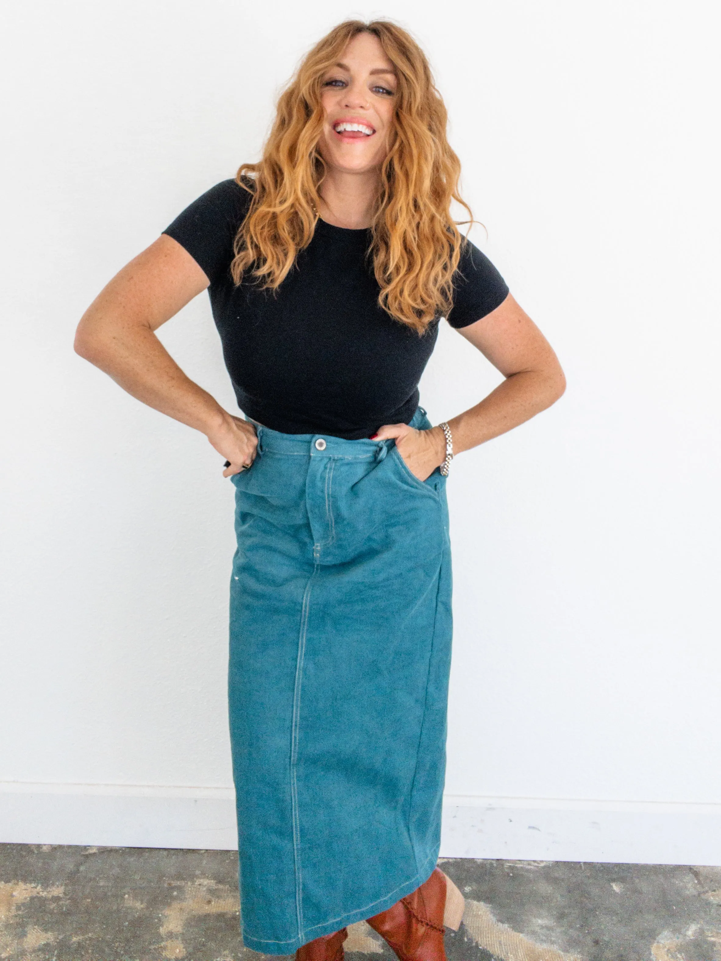 Ocean Drift Corduroy Skirt