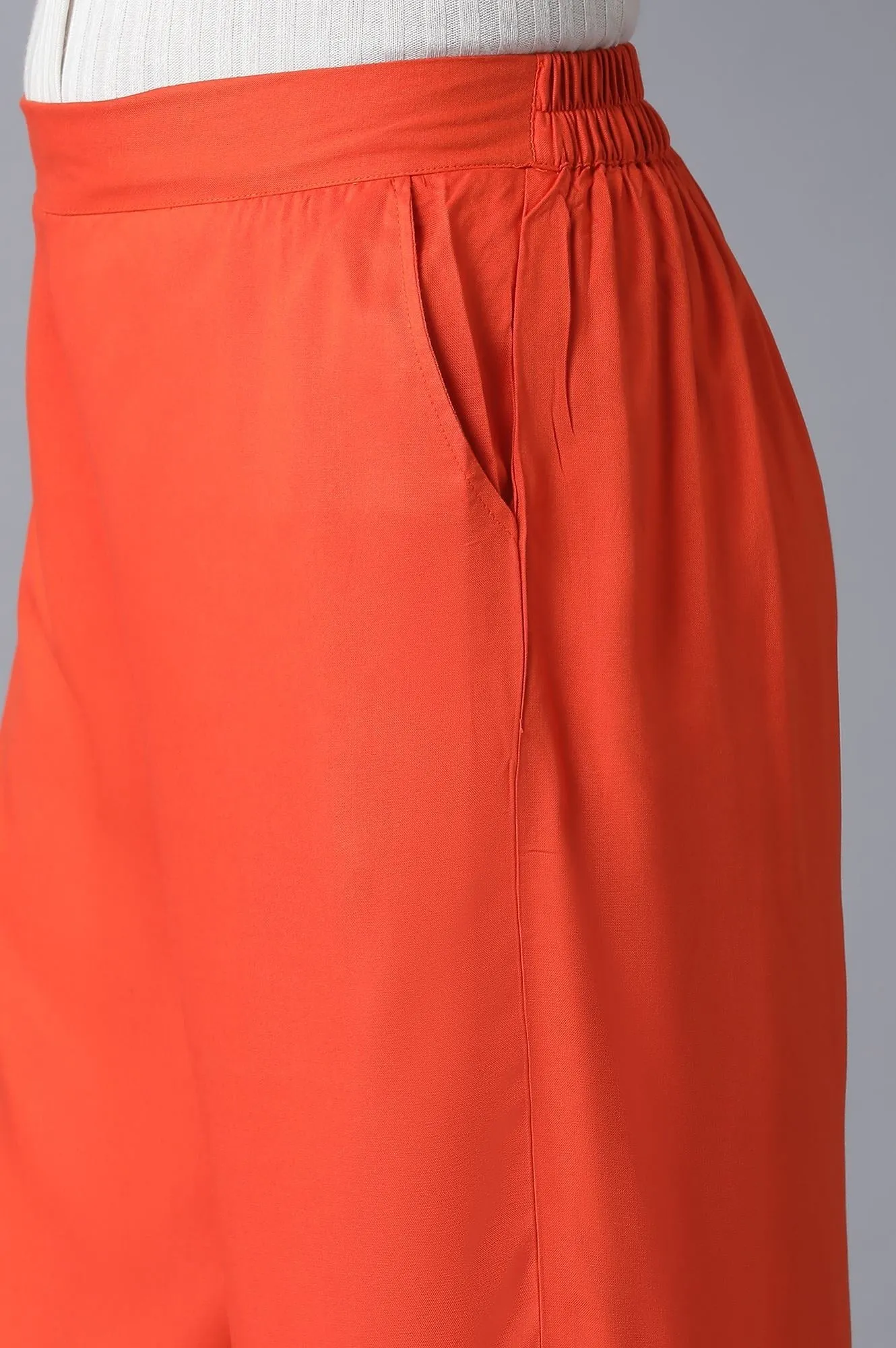 Orange Straight Culottes